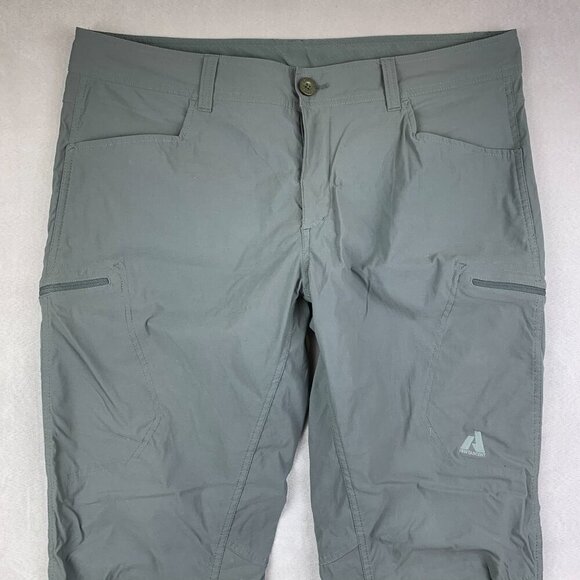 Eddie Bauer First Ascent Mens Pants 38x32 Gray Cargo Guide Pro Embroidered Logo - Picture 2 of 12